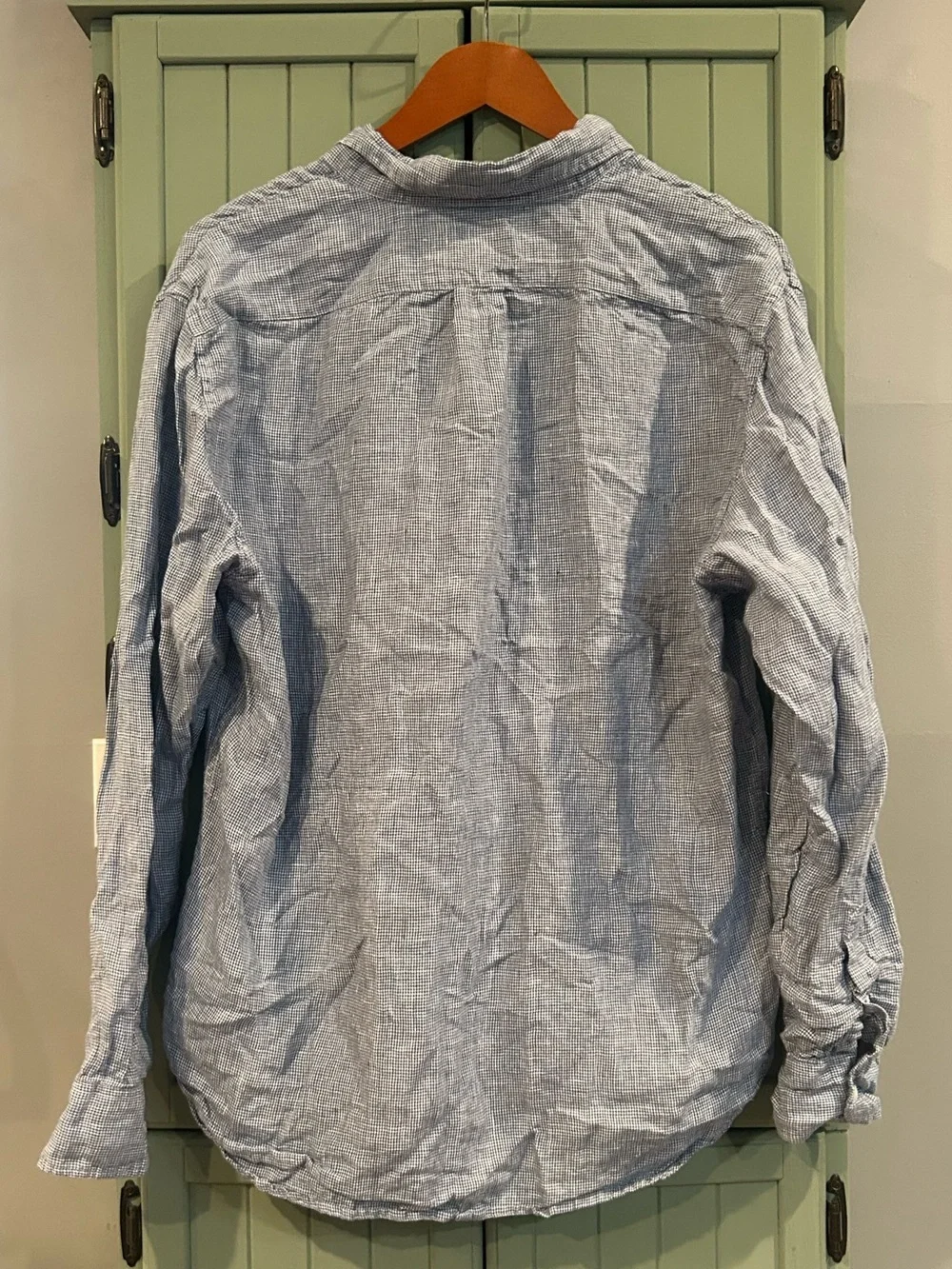 J. Crew Light Blue Irish Linen Button-Down Shirt